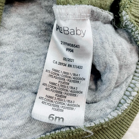 PL:BABY • Grey/Green/Black Quilted Sweatshirt and Joggers Matching Set - Picture 14 of 16